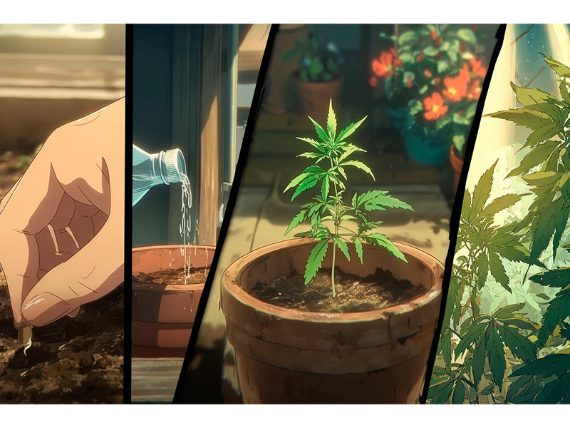 Проращивание и вегетация конопли